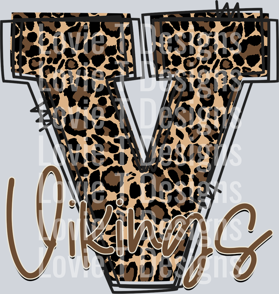 LEOPARD DOODLE V VIKINGS
