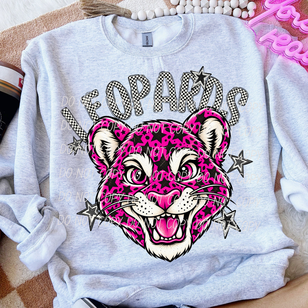 Leopards All Star mascot DTF transfer