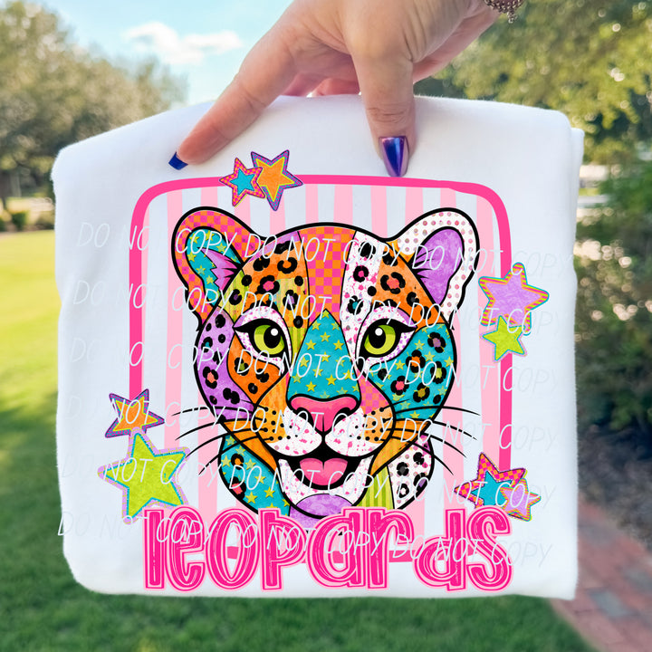 Leopards Funky Fresh mascot DTF transfer