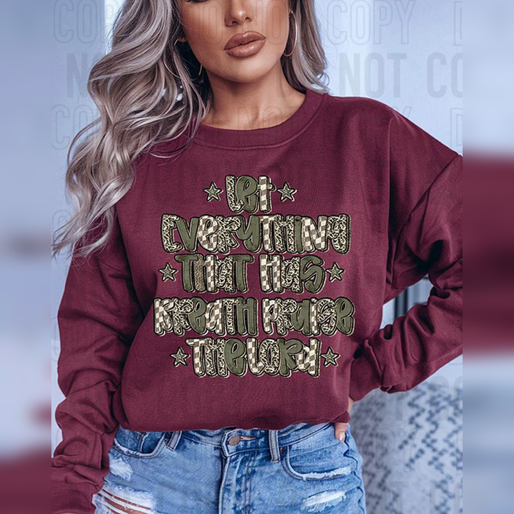 Let Everything Praise the Lord – DTF Transfer – product image