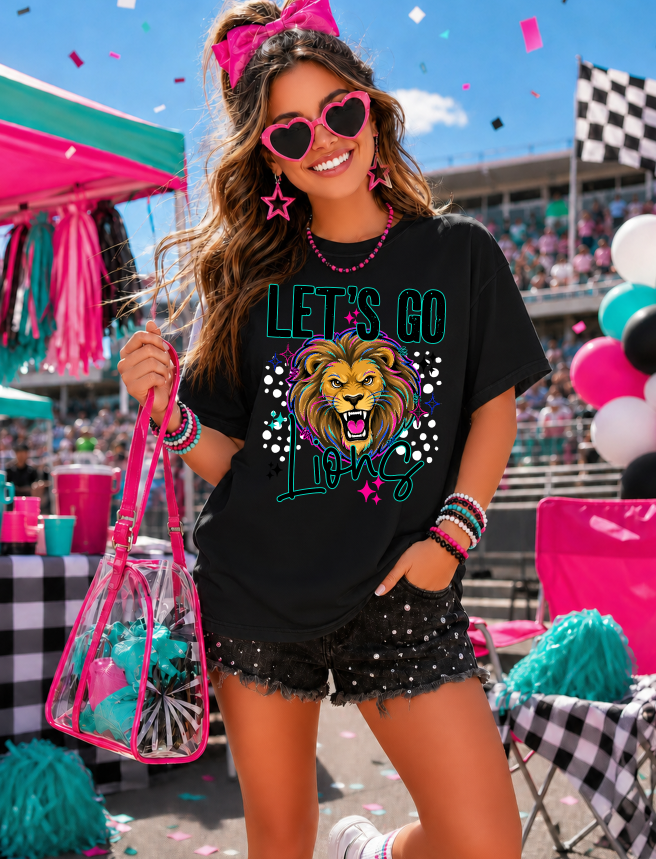 Let's Go Mascots Lions mockup