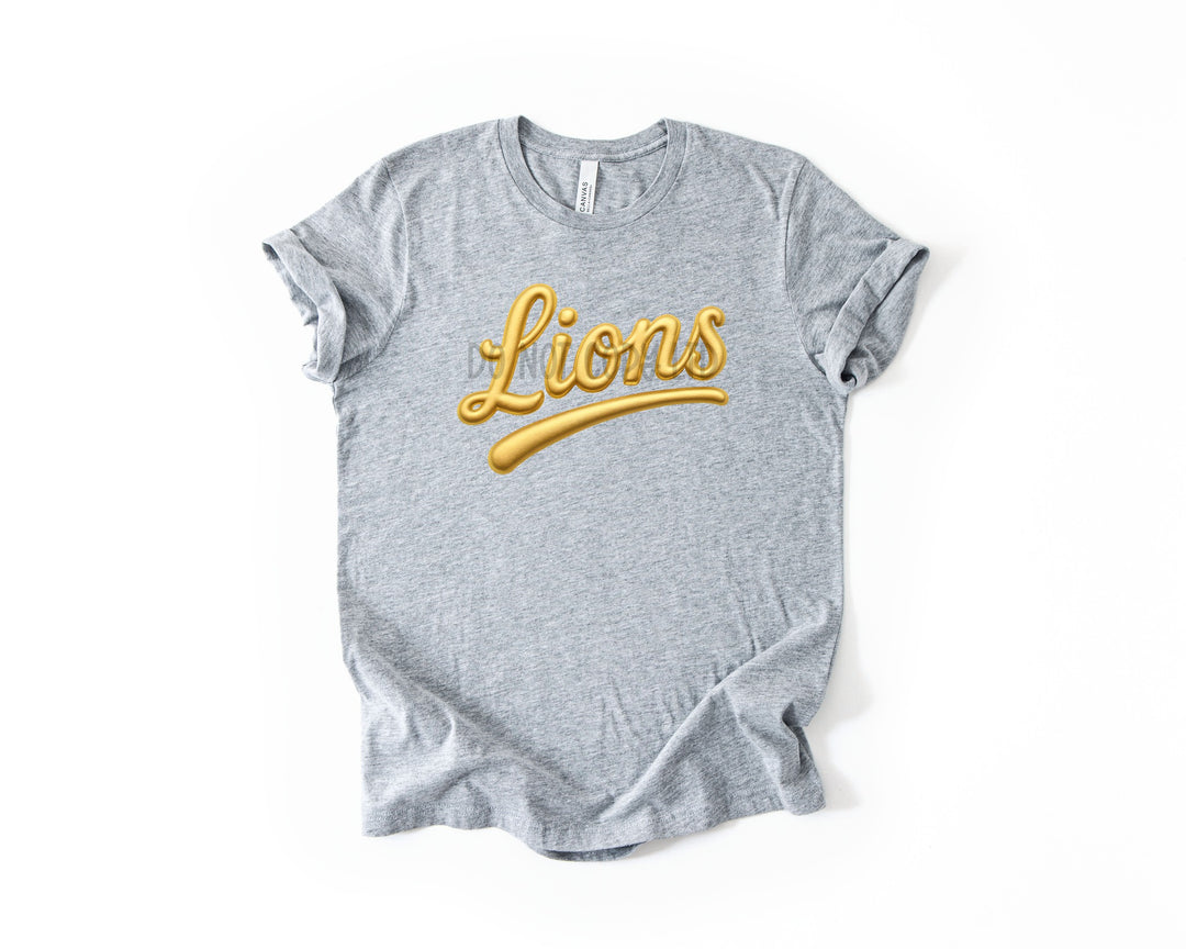 LIONS FAUX PUFF GOLD