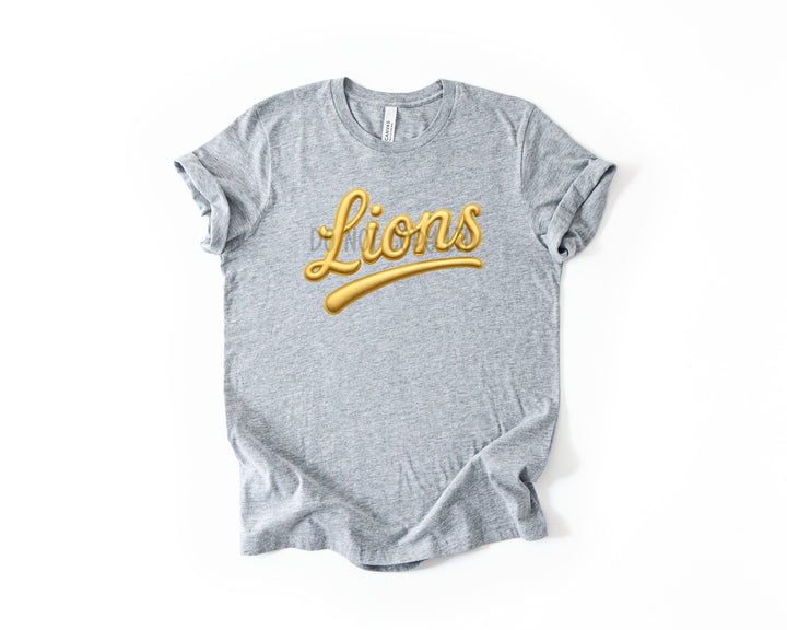 LIONS FAUX PUFF GOLD