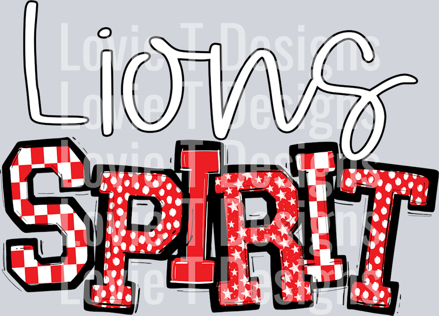 LIONS RED SO SPORTY SPIRIT