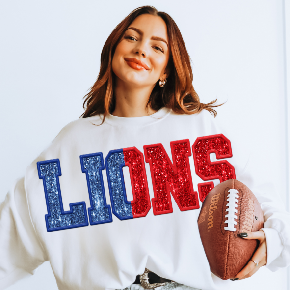 LIONS SPLIT O ROYAL AND RED