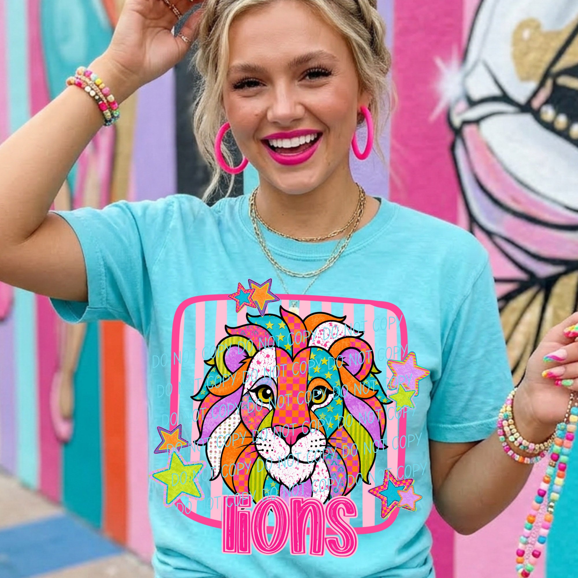 Funky Fresh Mascots LIONS design