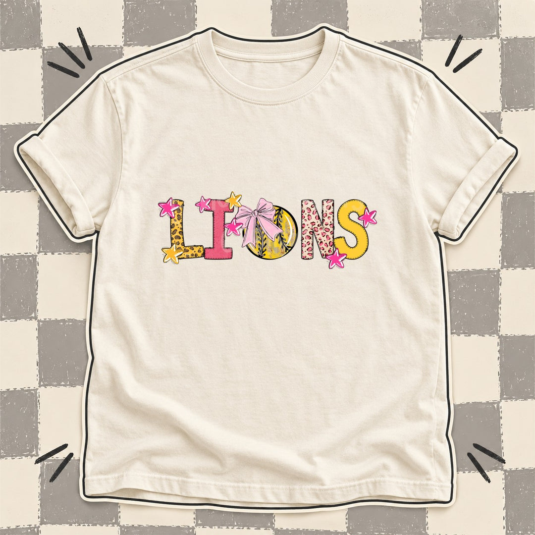 Lions Mixed Doodle Softball Mascots – Sunshine Leopard DTF transfer mockup