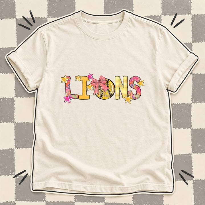Lions Mixed Doodle Softball Mascots – Softball Brights DTF transfer mockup