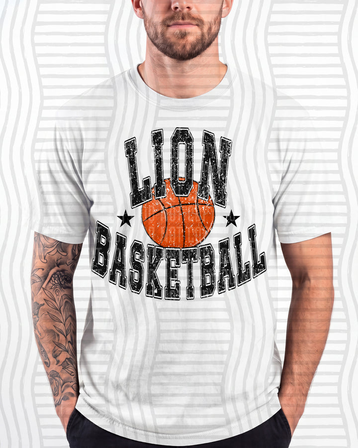 Lion Basketball Varsity Mascots DTF transfer