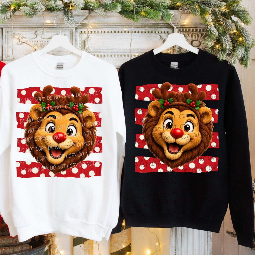 Lion Reindeer Spirit Mascots DTF transfer