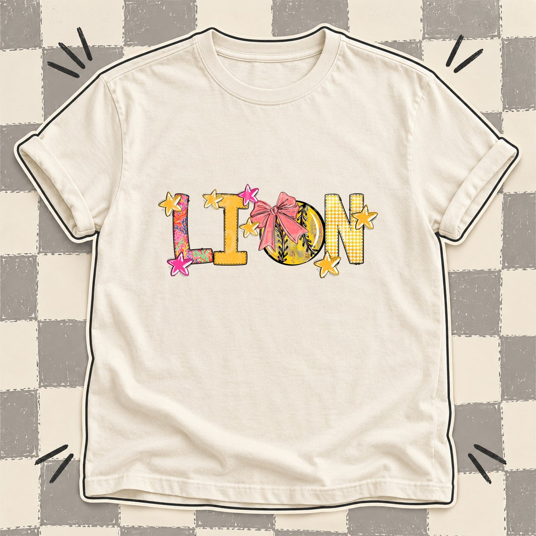 Lion Mixed Doodle Softball Mascots – Softball Brights DTF transfer mockup