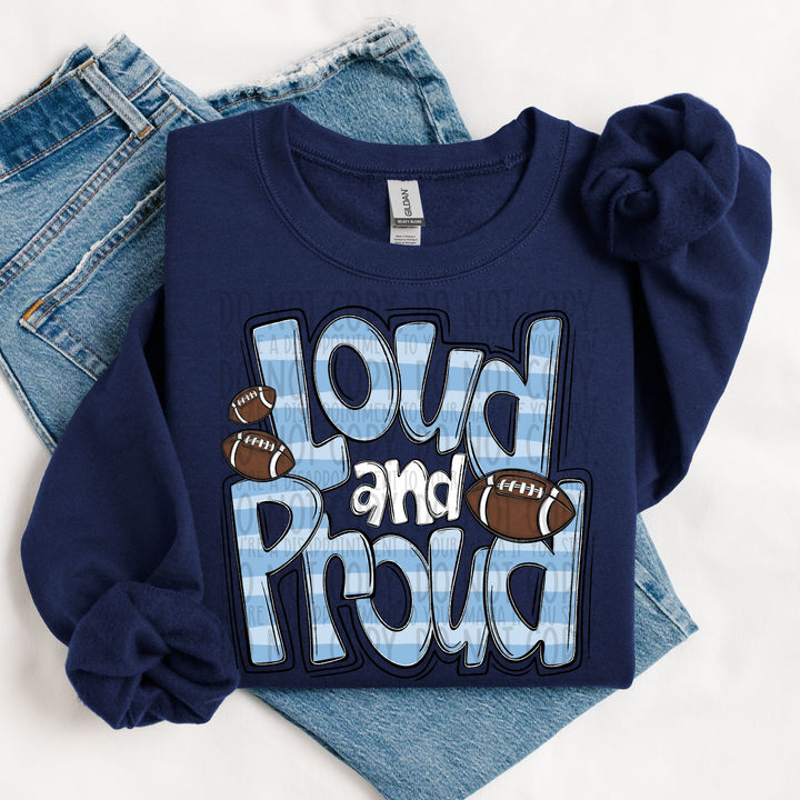LOUD AND PROUD DOODLE CAROLINA BLUE