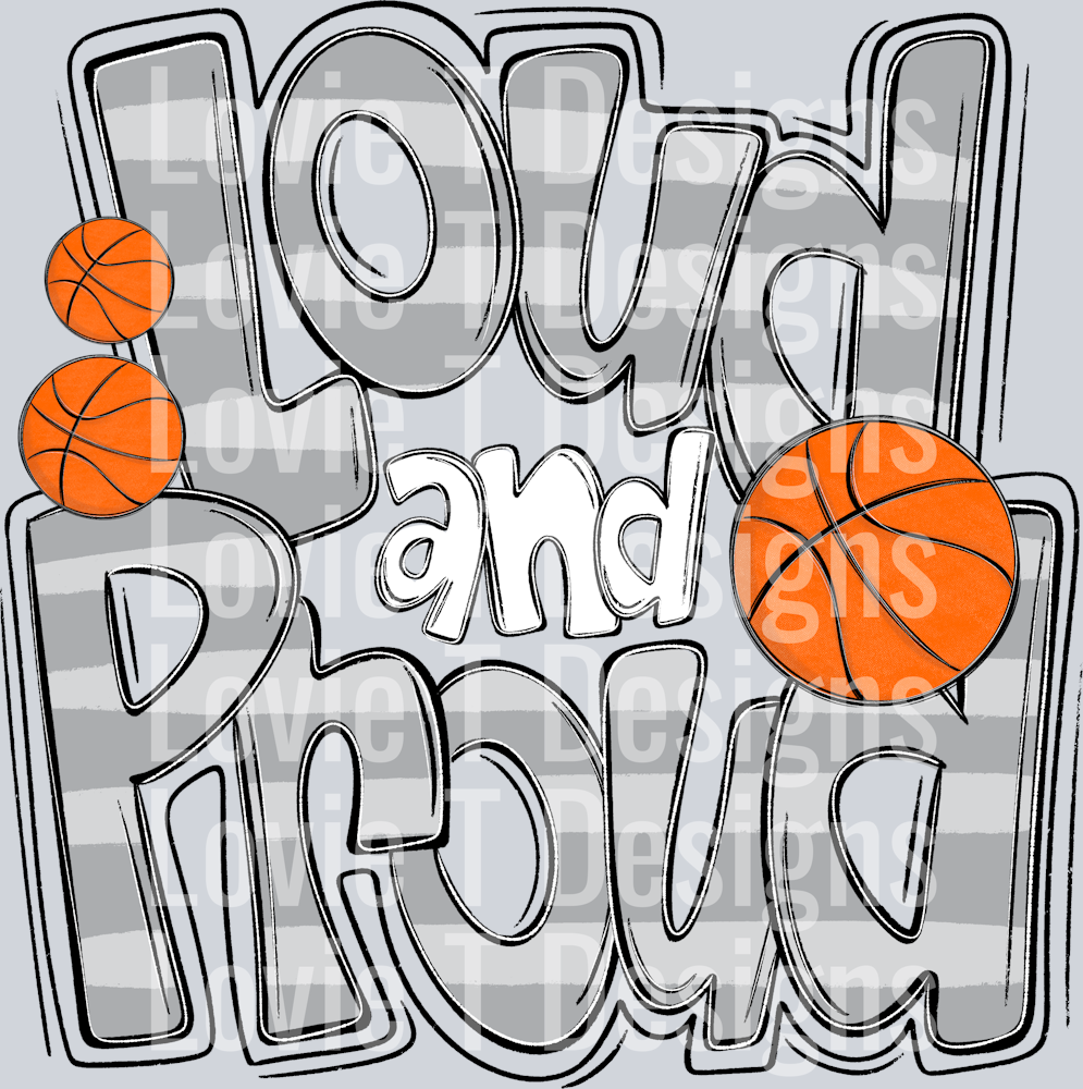 Loud and Proud Doodle Light Gray