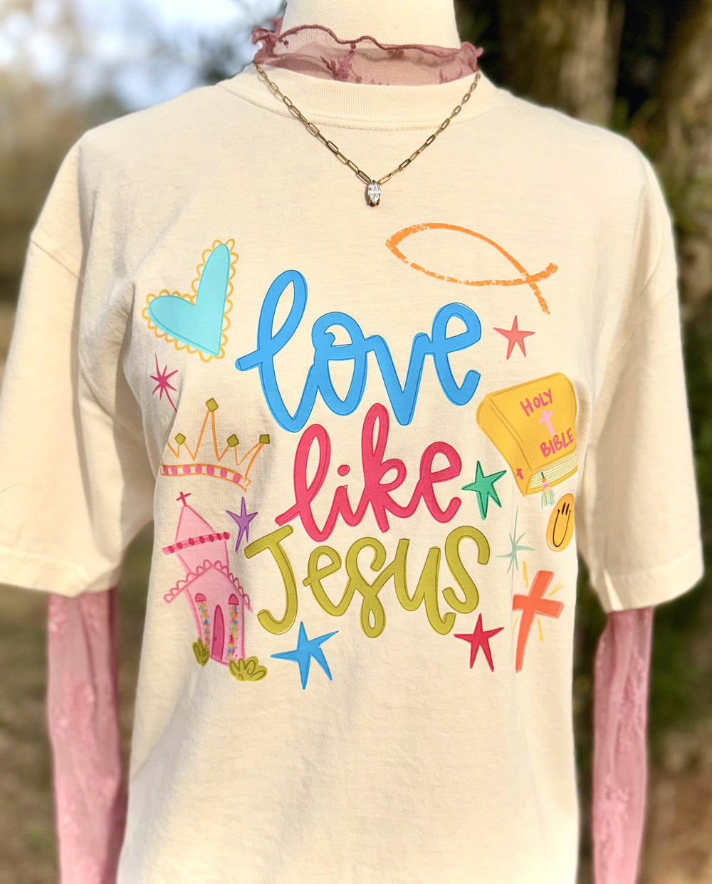 Love Like Jesus Faith DTF transfer design