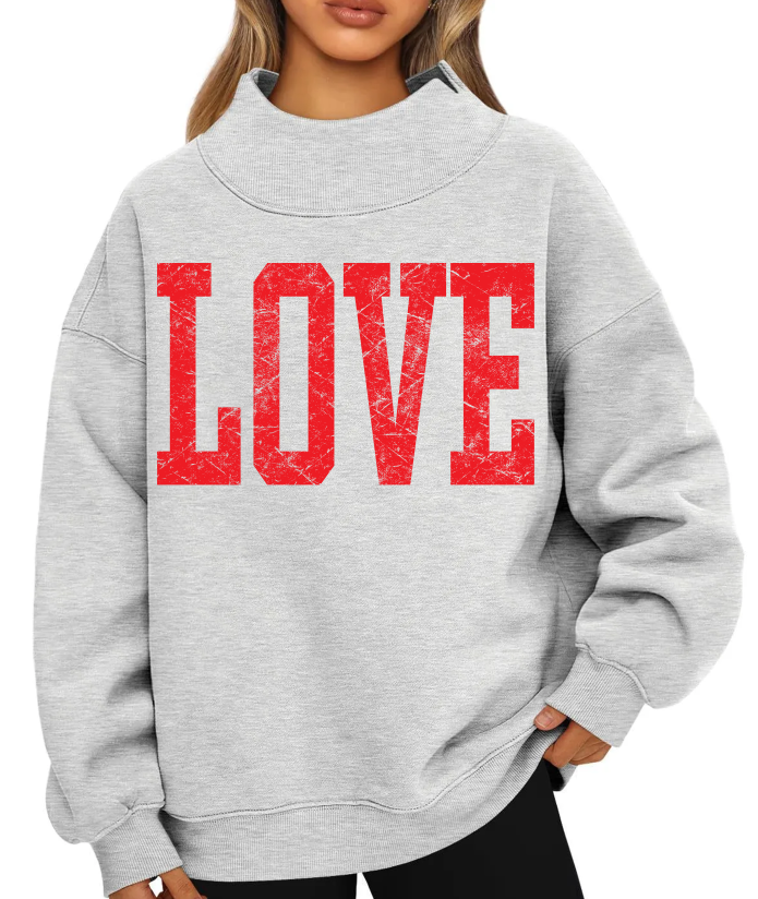 Love Texture Valentine's DTF transfer design