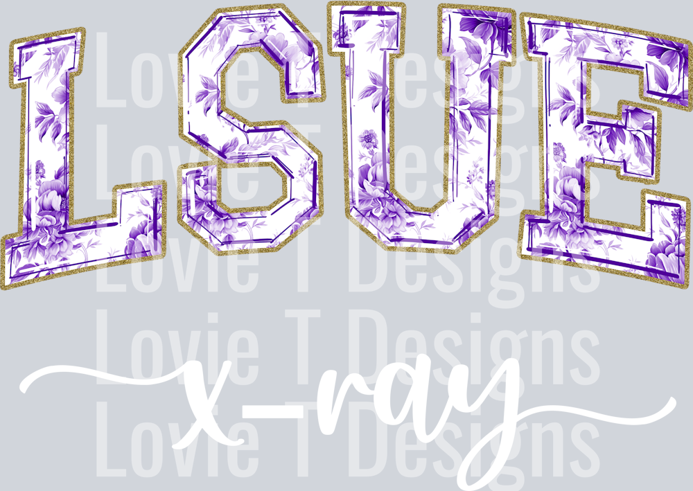 LSUE XRAY PURPLE TOILE