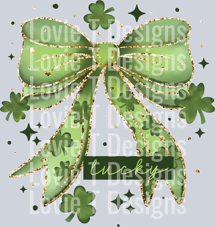 Lucky_Glitter_And_Green_Bow