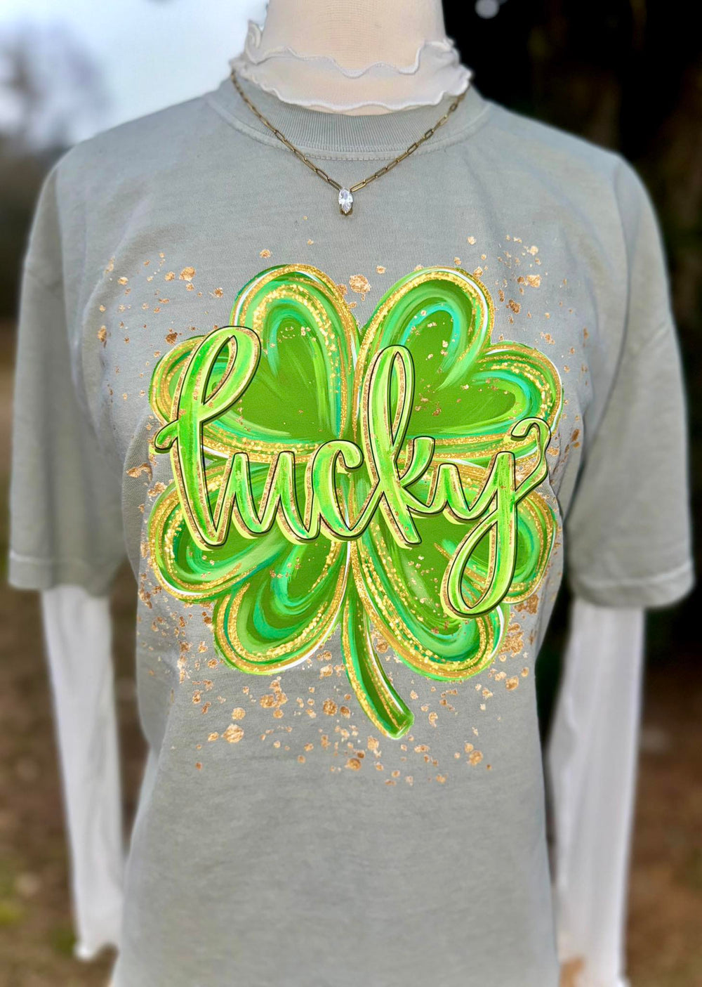 Lucky St. Patrick's Day DTF transfer design