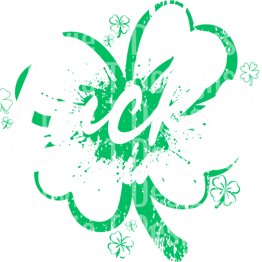 lucky MINI green  SPLATTER