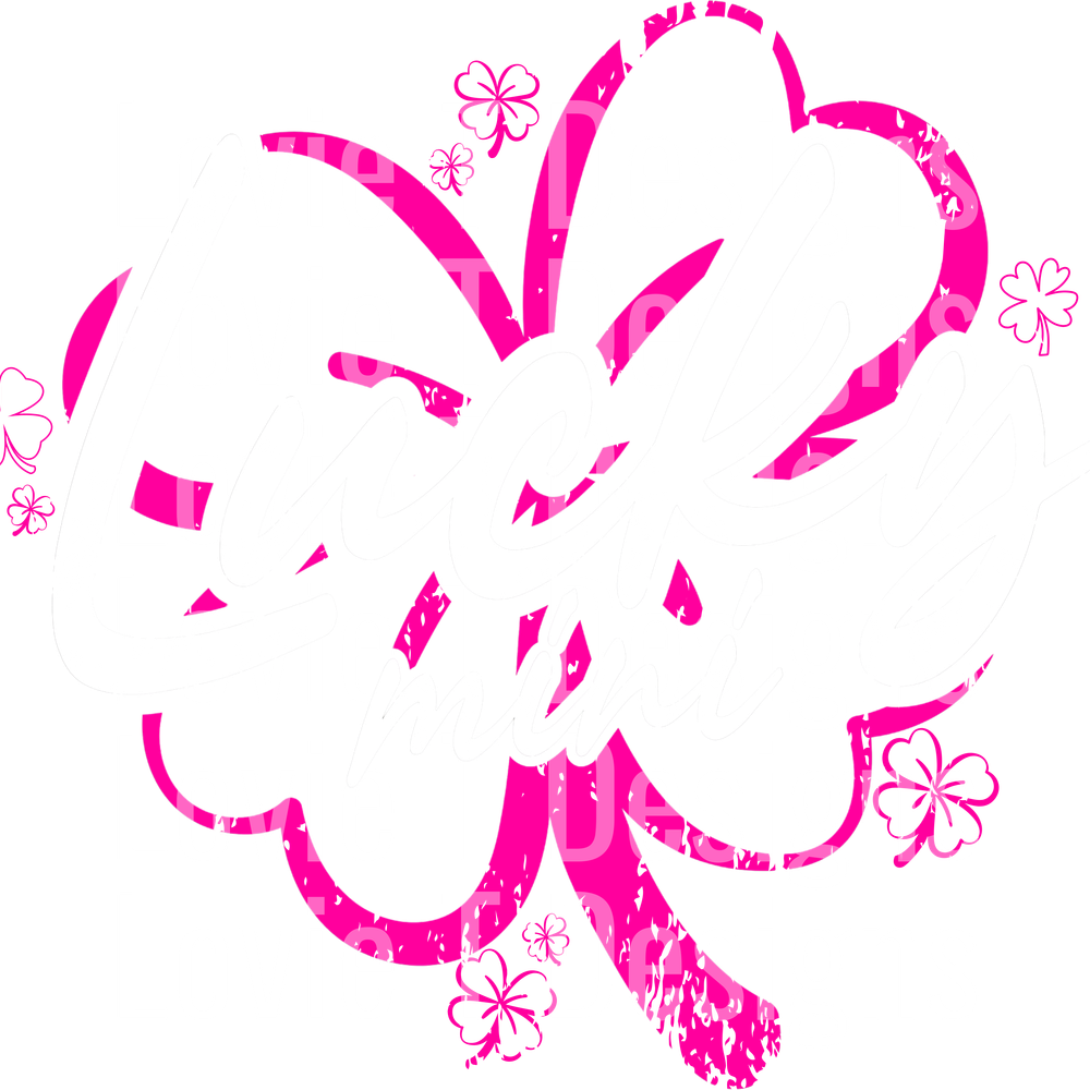 lucky mini pink white