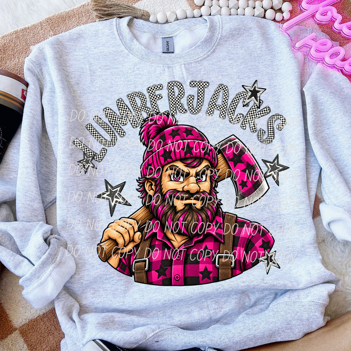 Lumberjacks All Star mascot DTF transfer