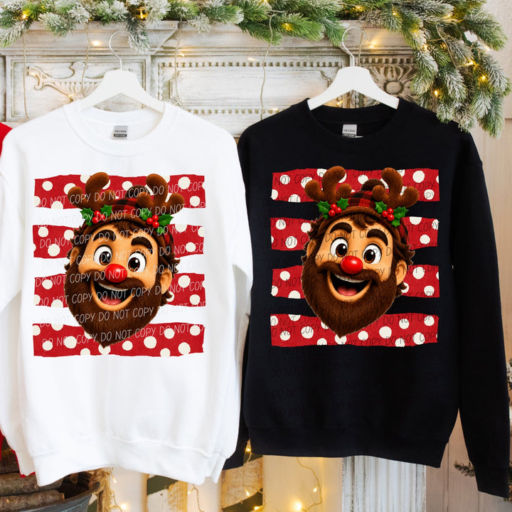 Lumberjack Reindeer Spirit Mascots DTF transfer