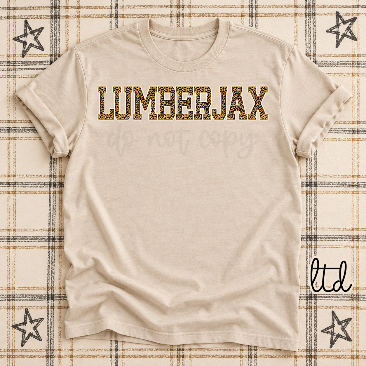 Dark Leopard Mascots Lumberjax design