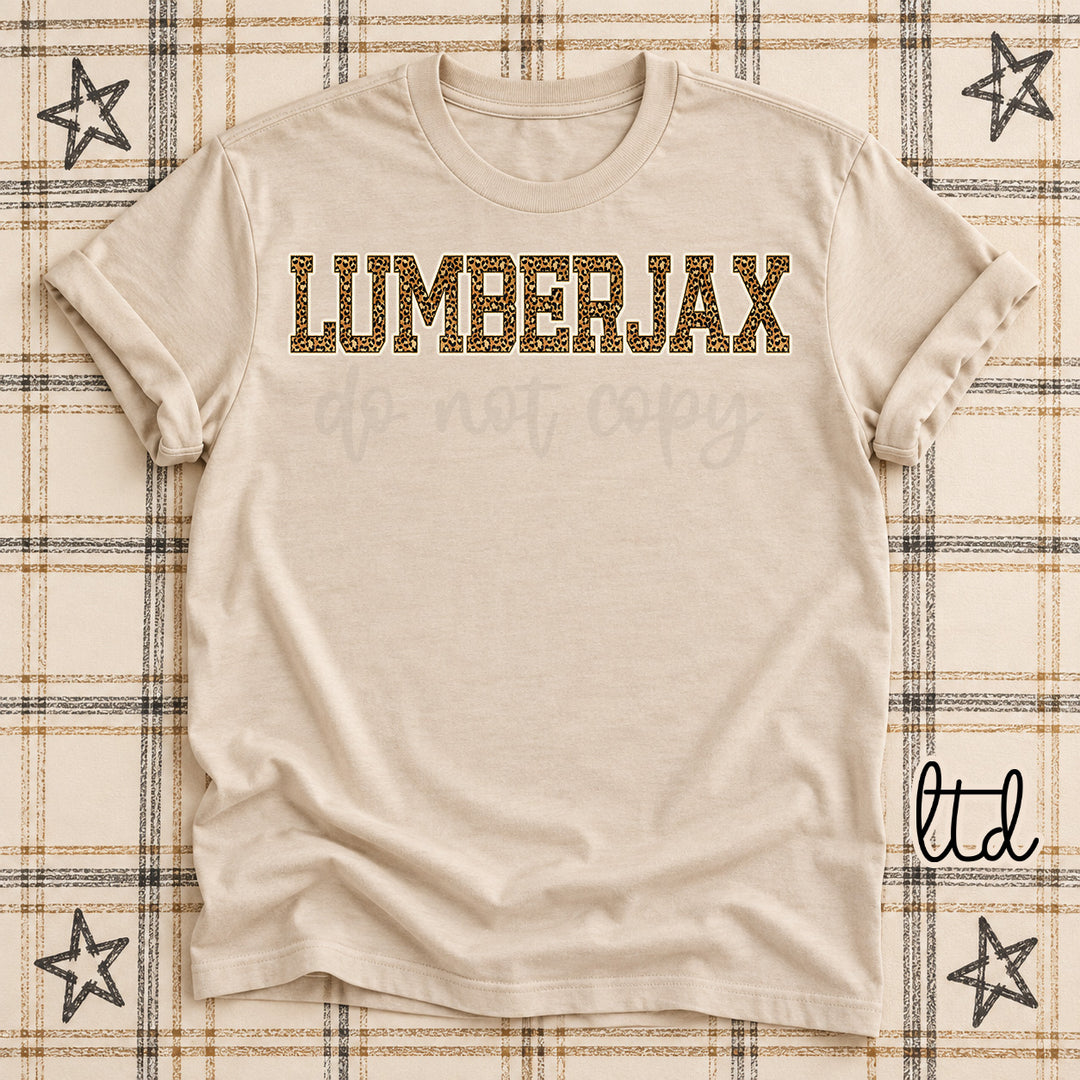 Lumberjax Dark Leopard Mascots DTF transfer