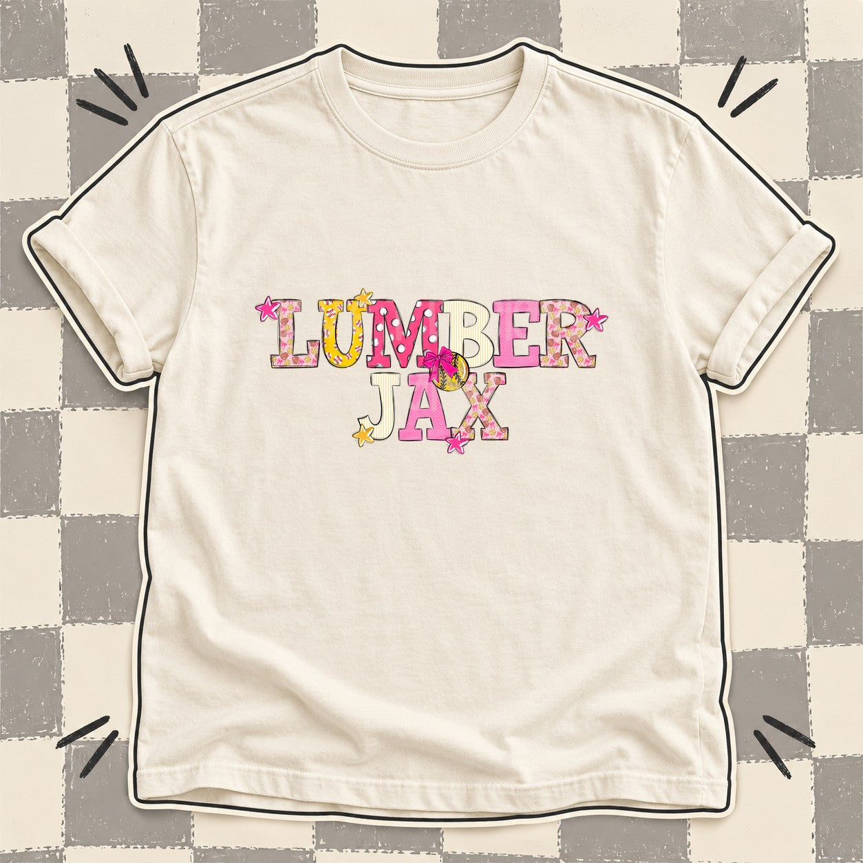 Mixed Doodle Softball Mascots – Sweet Softball Lumberjax design