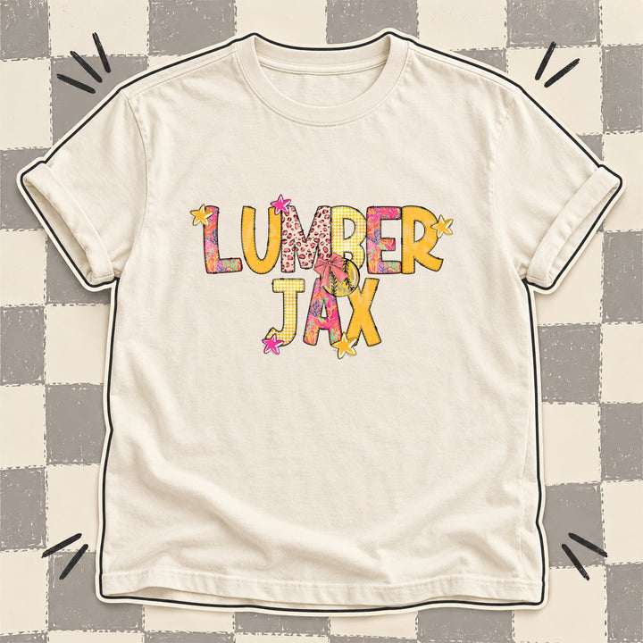Lumberjax Mixed Doodle Softball Mascots – Softball Brights DTF transfer mockup