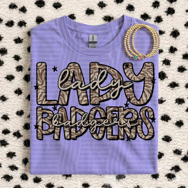 Zebra Mascots Lady Badgers design