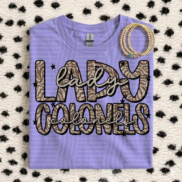 Lady Colonels Zebra Mascots DTF transfer