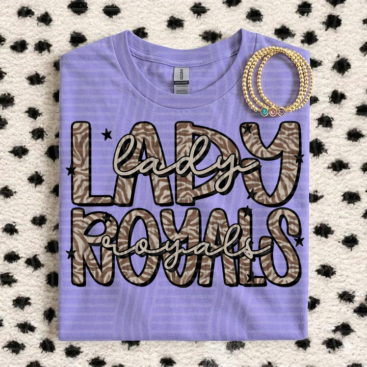 Lady Royals Zebra Mascots DTF transfer