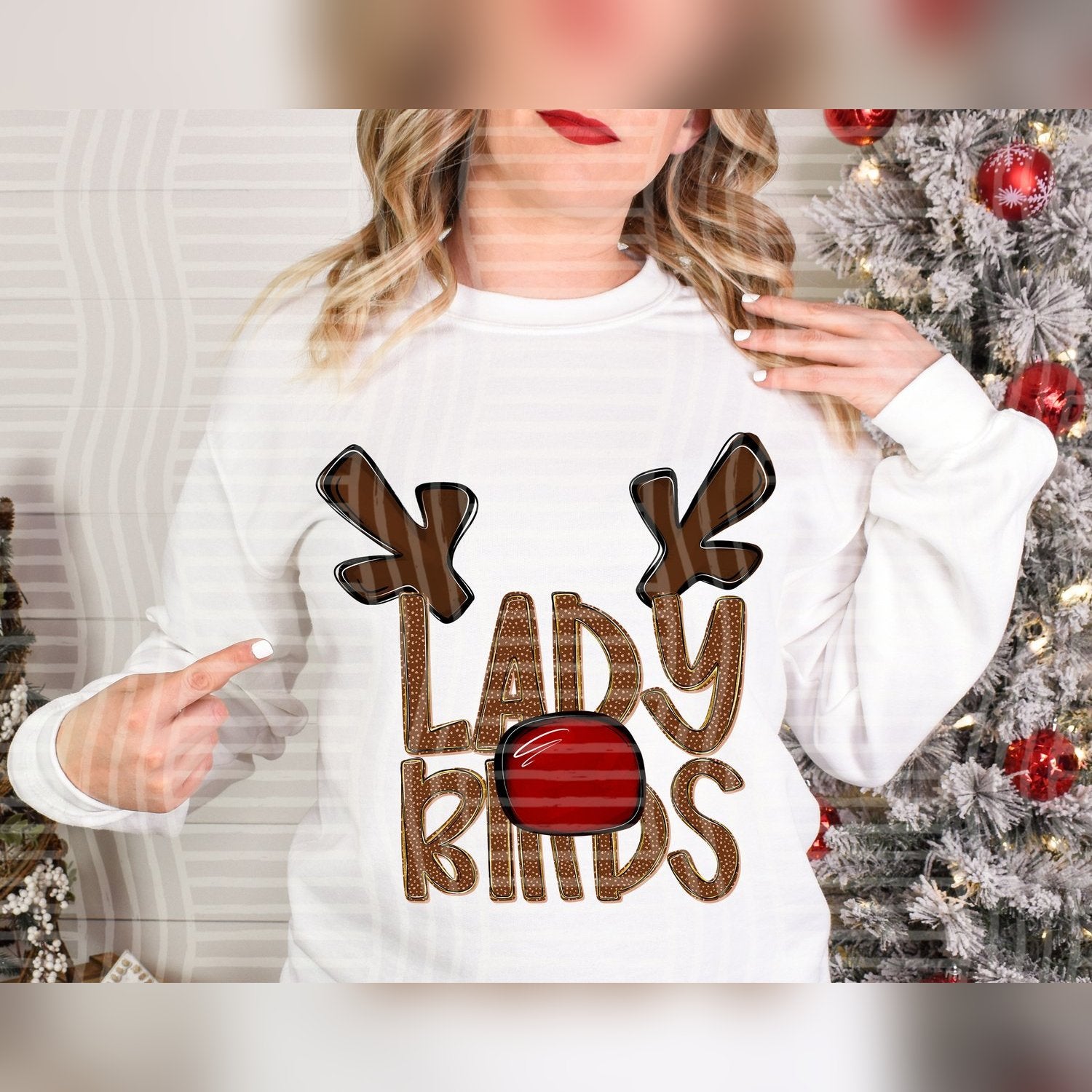 Deer Antler Mascots Ladybirds design