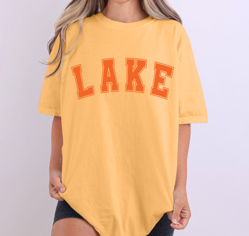 Lake Orange Summer DTF transfer design