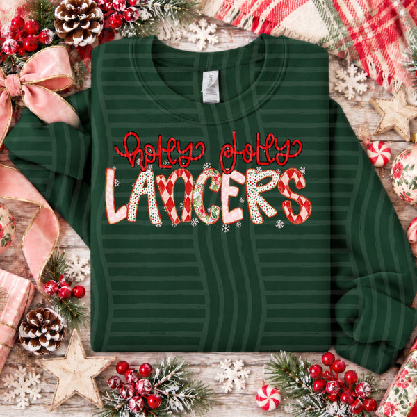 Holly Jolly Confetti Mascots Lancers design