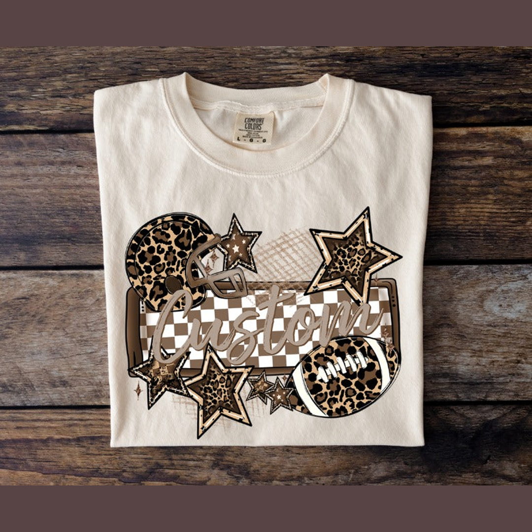 Leopard Name Plate – DTF Transfer – product image