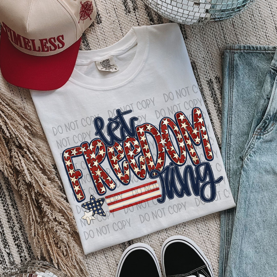 LET FREEDOM RING STARS STRIPES