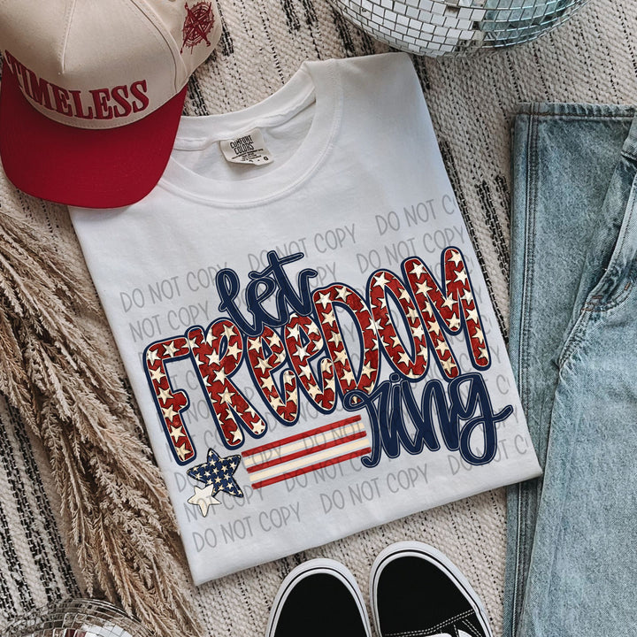 LET FREEDOM RING STARS STRIPES
