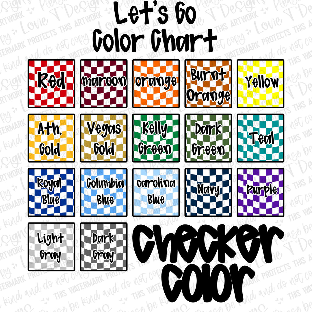 LET'S GO CHECKER   CUSTOM TEAM