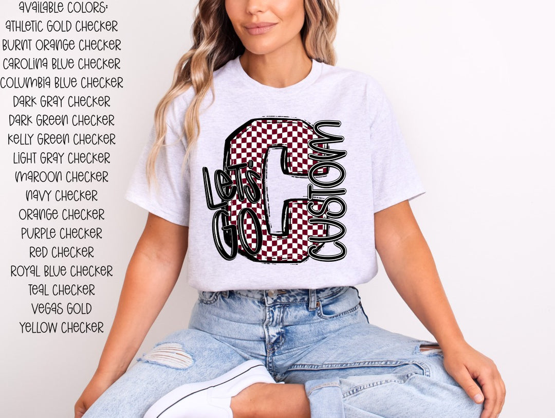 LET'S GO CHECKER   CUSTOM TEAM