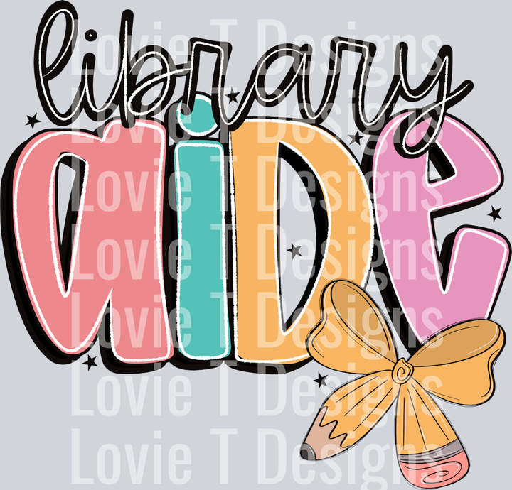 Library Aide  Doodle Bow