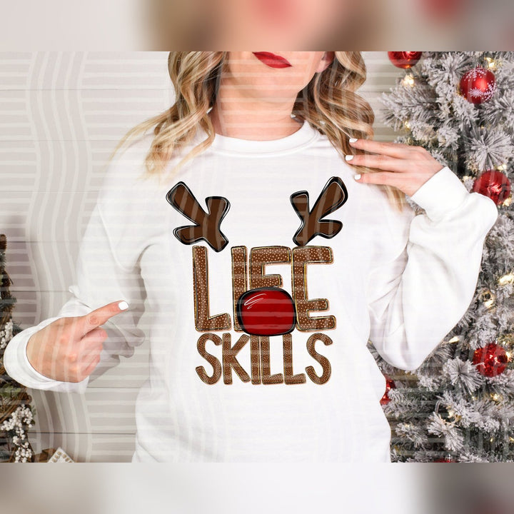 Life Skills Deer Antler School Staff DTF transfer
