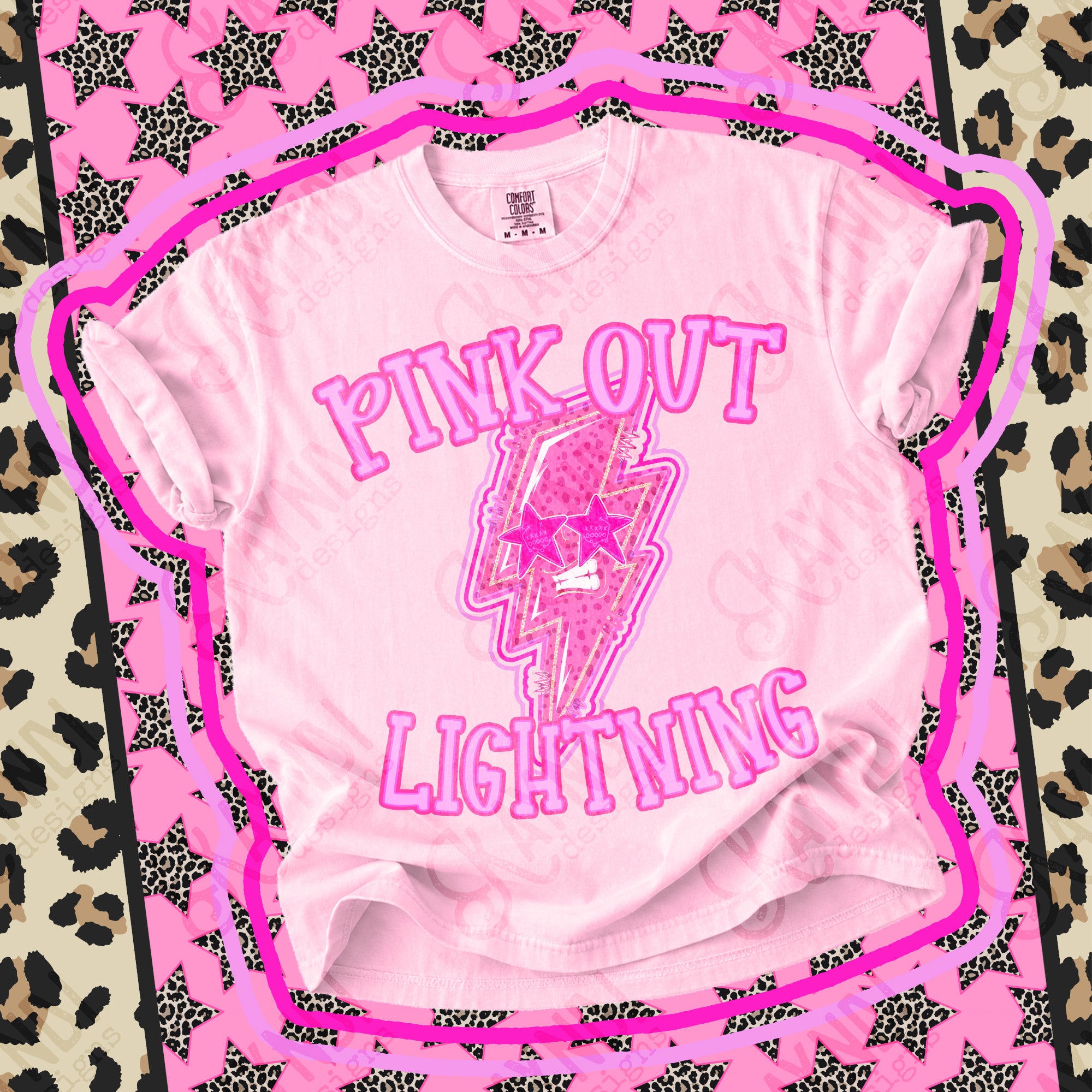 Pink Out Mascots Lightning 4 mockup