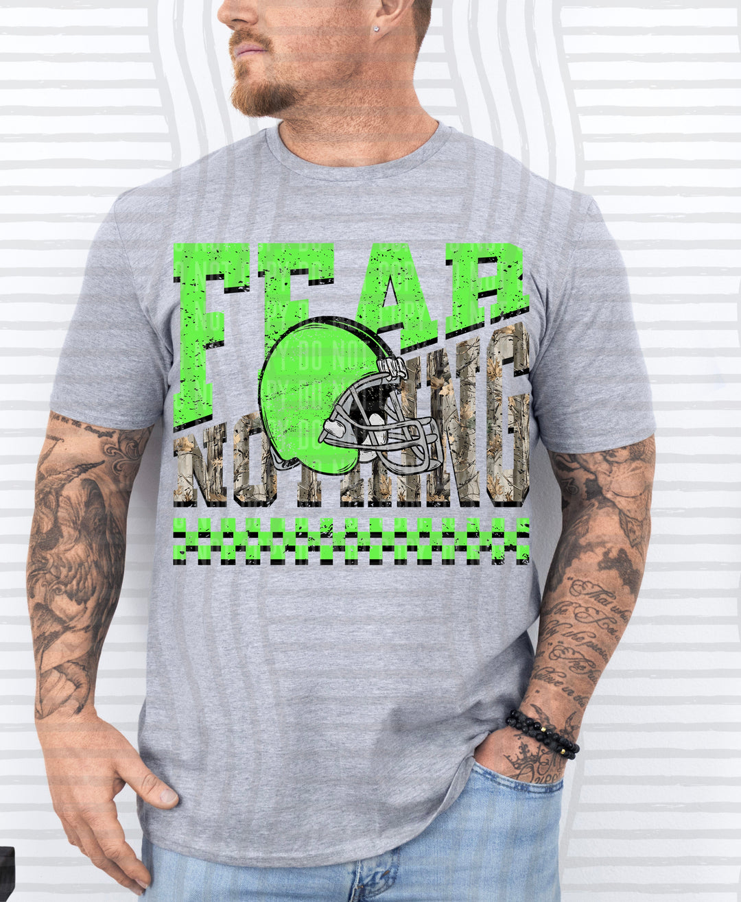 Fear Nothing Lime – Completed Tee