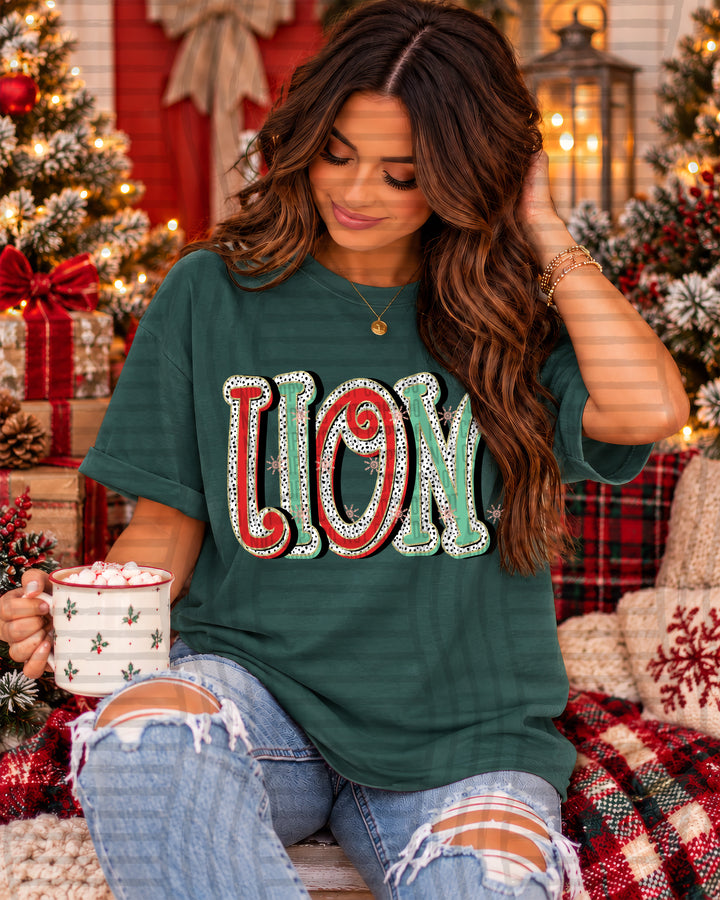 Lion Merry Dots Mascots DTF transfer