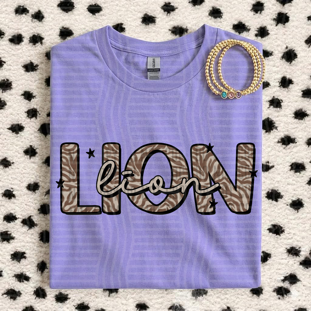 Lion Zebra Mascots DTF transfer