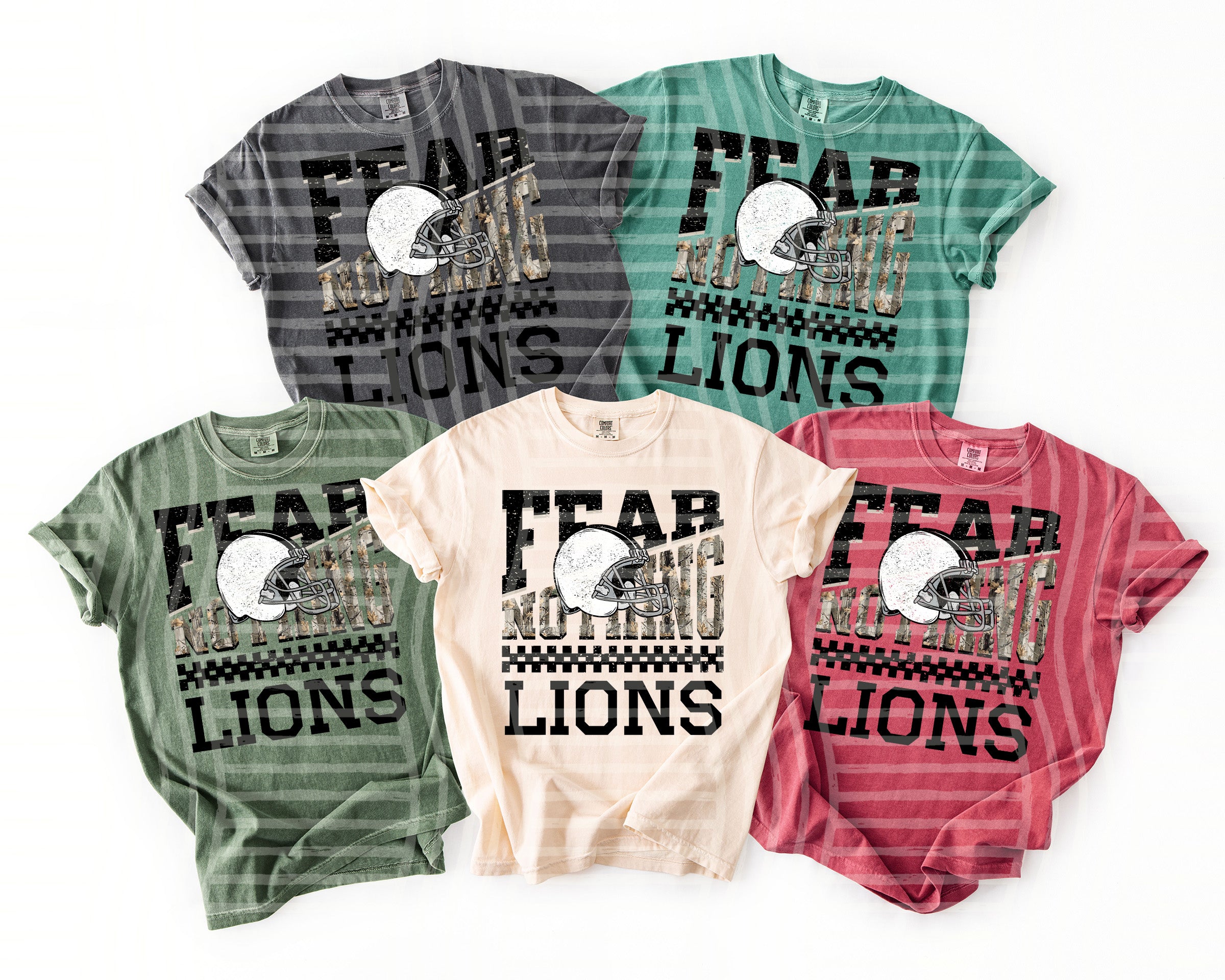 Fear Nothing Mascots Lions design
