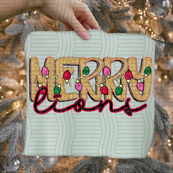 Merry Lights Mascots Lions design
