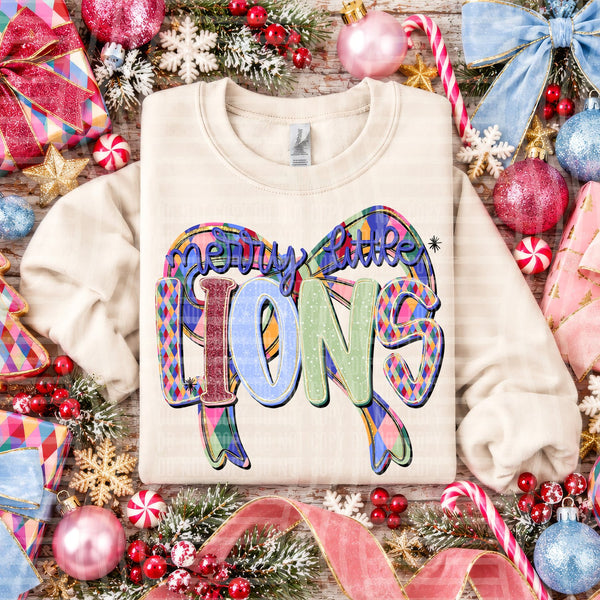 Merry Little Mascots Lions design